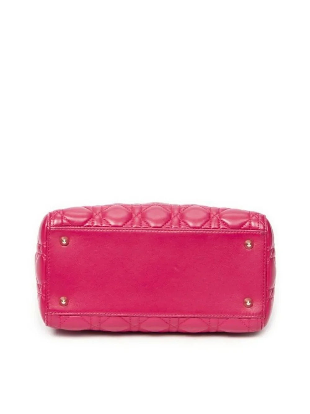 Dior Medium Lady Zip Fuchsia Cannage Lambskin Leather - Picture 6 of 10